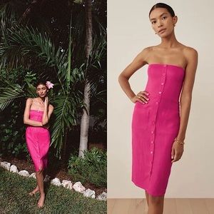 REFORMATION PRESCOTT LINEN DRESS